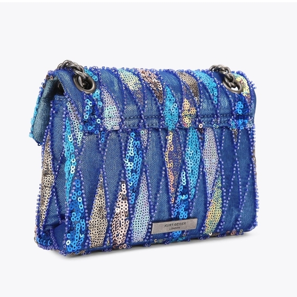 Kurt Geiger Multicolor Sequin Clutch - Picture 3 of 11